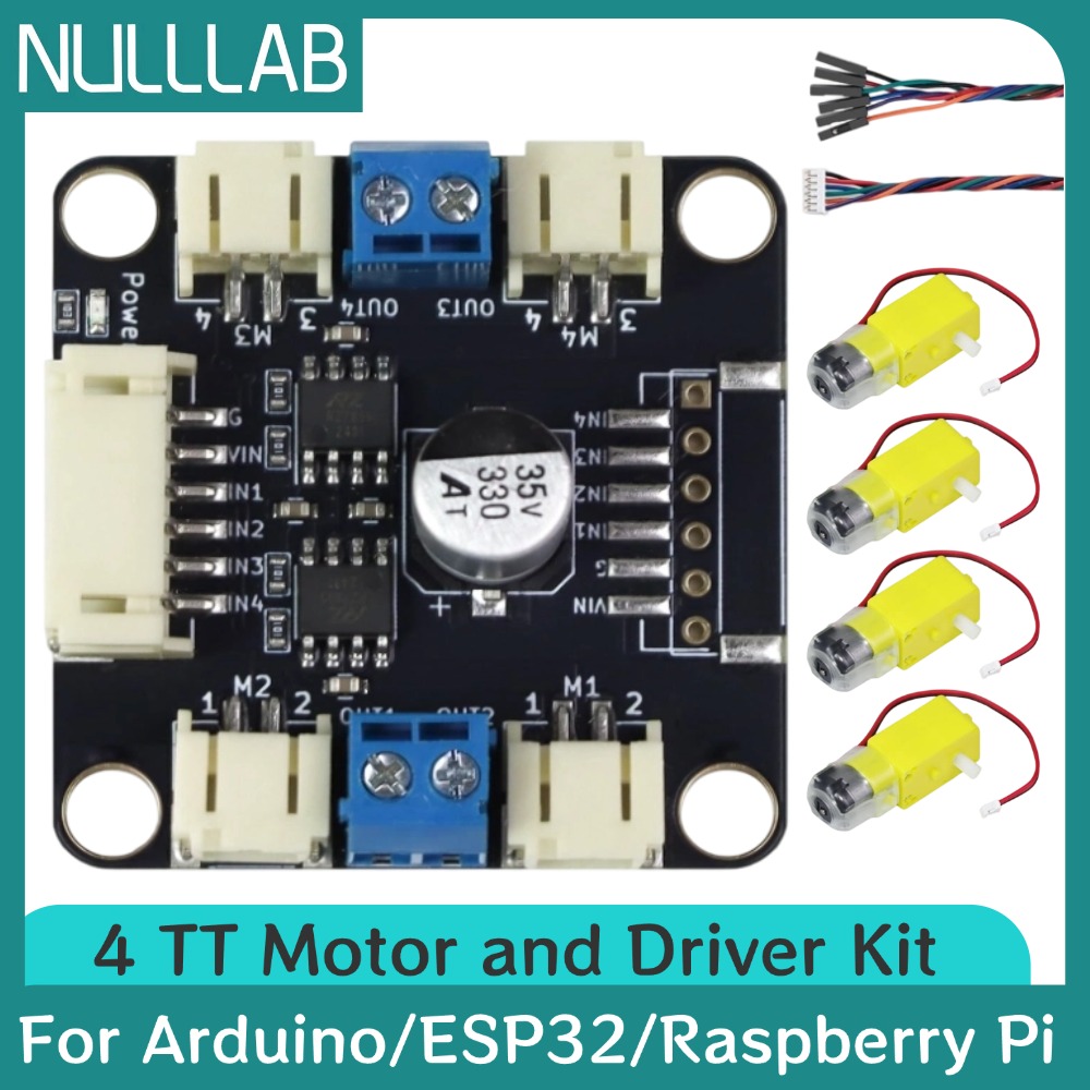 L298N Motor Driver - 4 TT 모터 및 드라이버 키트