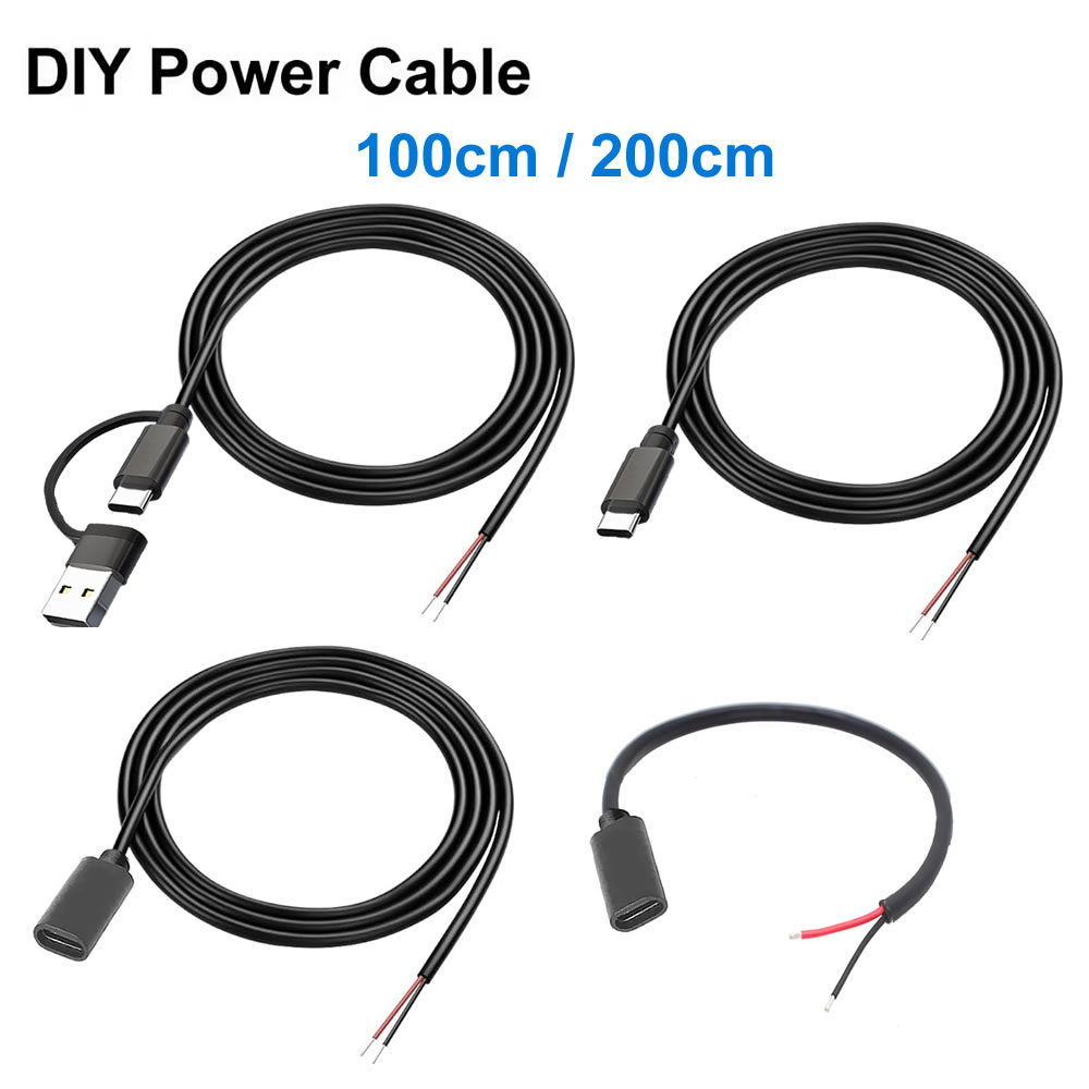 Diy Electronics Websites - DC 2 핀 전원 케이블 USB