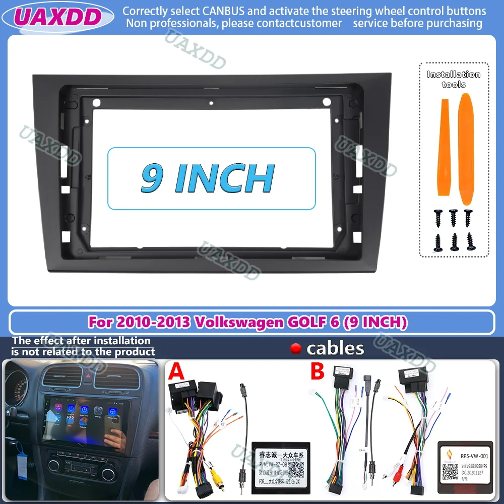 Diy Electronics Radio - 차량용 DVD 프레임, 폭스바겐 골프 6
