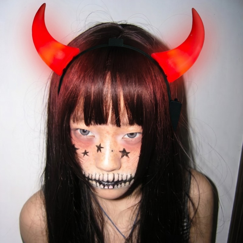 LED 악마 뿔 머리띠 라이트 업 레드 데몬 헤어밴드  - Diy Halloween Electronics 리뷰 및 가격