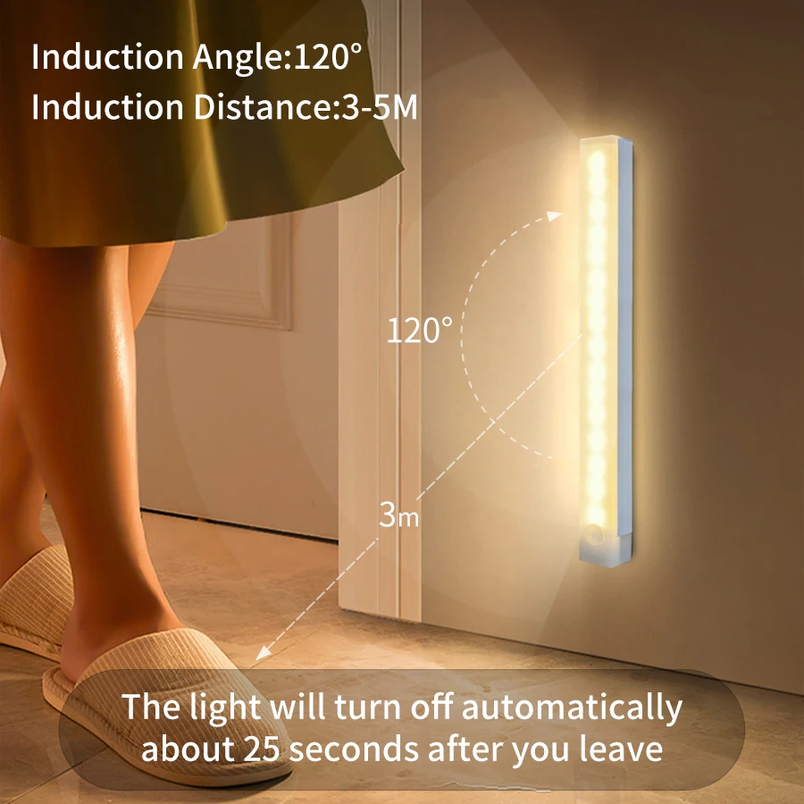 모션 센서 캐비닛 라이트 USB 충전식 LED 야간 조 - Ldr Light Sensor 리뷰 및 가격