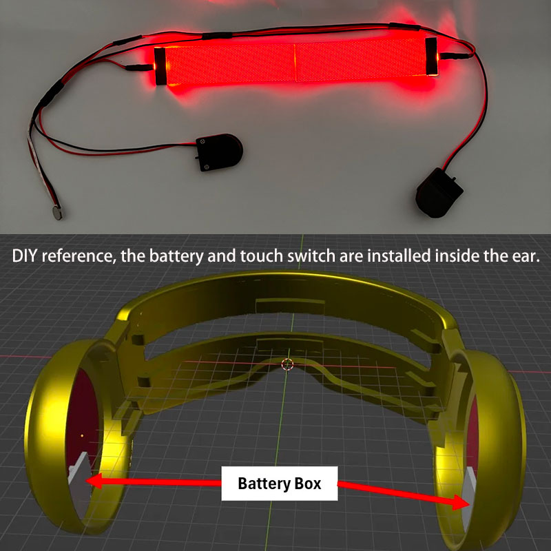 유연한 DIY LED 눈 코스프레 키트, X-Man 사 - Diy Halloween Electronics 리뷰 및 가격