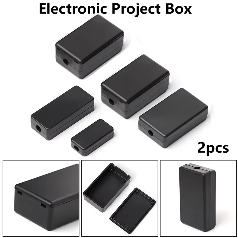 2PCS 플라스틱 방수 블랙 박스 DIY 하우징 악기  - Diy Electronics Websites 리뷰 및 가격