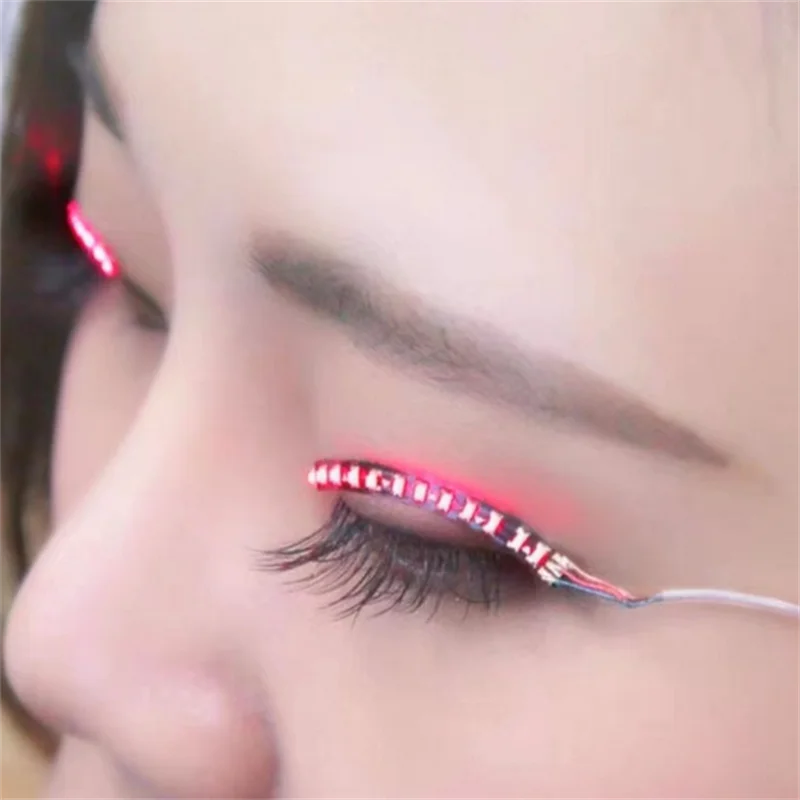1 쌍의 LED 인조 속눈썹, 메이크업 속눈썹, 방수, - Diy Halloween Electronics 리뷰 및 가격