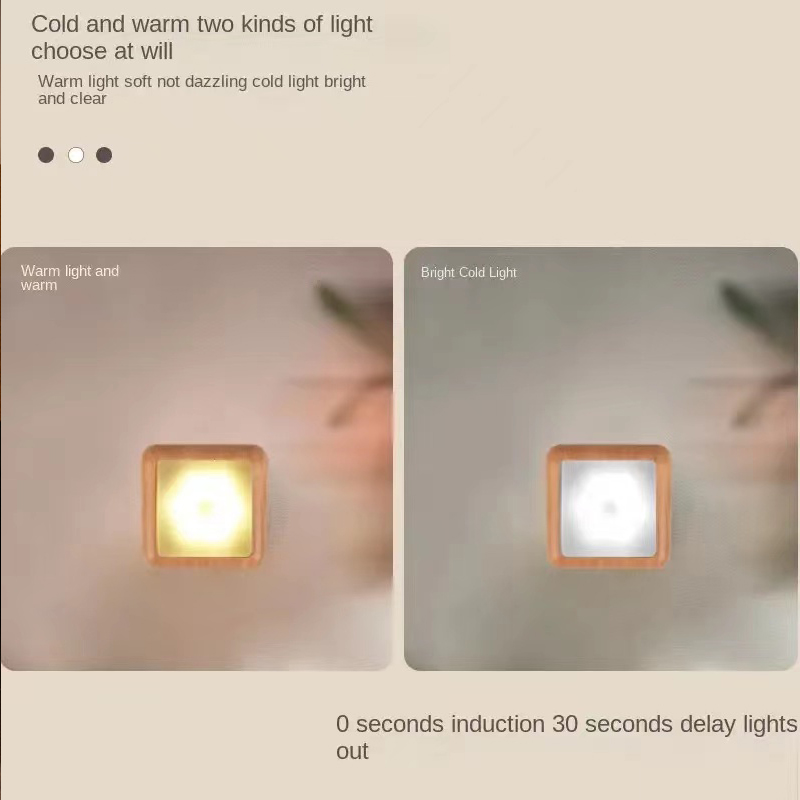 우드 그레인 무선 배터리 스마트 바디 모션 센서 LED - Ldr Light Sensor 리뷰 및 가격