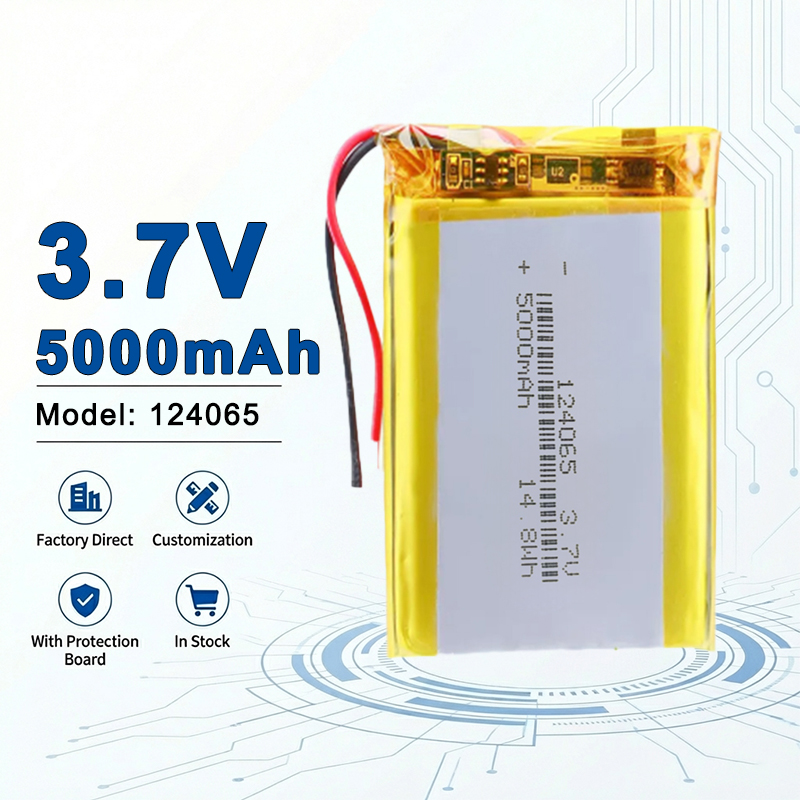 124065 3.7V 5000mAh 충전식 리튬 이온  - Diy Wearable Electronics 리뷰 및 가격