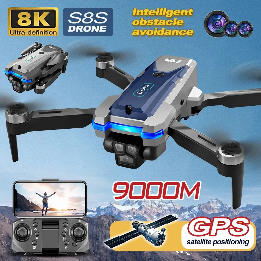 S8S GPS 드론 5G 와이파이 8K HD 듀얼 ES - Diy Drone Electronics 리뷰 및 가격