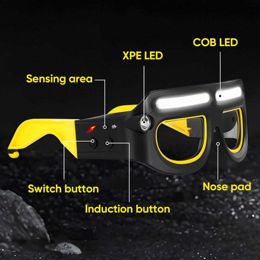 LED 헤드램프 안경 충전식 USB 충전 모션 센서 안 - Ldr Light Sensor 리뷰 및 가격